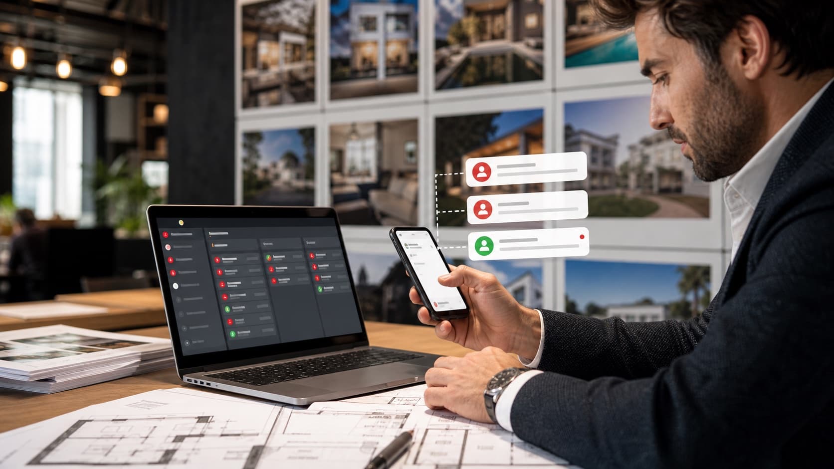 Agenzia immobiliare con pipeline lead qualificati e visite