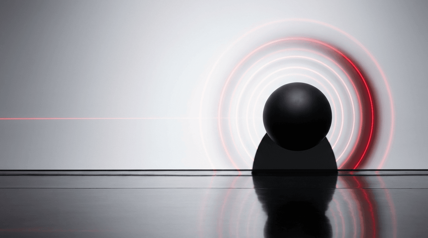 Studio editoriale con onde sonore — agente AI conversazionale